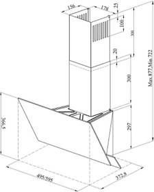 Resim GL General GLD-055PR Opal 60 CM Davlumbaz 
