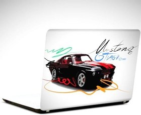 Resim Siyah Mustang Laptop Sticker 15.6 inch (38X27CM) 