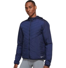 Resim Nike Aero Layer Terma Fit Full Zip Running Jacket Erkek Kapüşonlu Hafif Spor Koşu Ceketi Lacivert Lacivert 