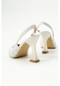 Resim Duxal Shoes Magnolia Kadın Bej Topuklu Ayakkabı Bej 