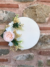 Resim Bontex Pembe Güllü Gelin Tefi – Kına Eğlence Aksesuarı 