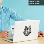 Resim Vinyl Wolf Head Silhouette Sticker - Siyah Araba Decal Laptoplar, Su Şişeleri, Macbook, Araçlar, Pencereler, Duvarlar, Kupalar, Aracı Kutuları, Gitarlar, Scooters | SUV'lar, Kamyonlar, Motosikletler ve Daha Fazlası İçin İdeal 