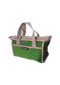 Resim Springsun Orta Boy Asker Yeşili Kumaş Alet Çantası - Dayanıklı Tamir Araçları Depolama Çantası 33x15x24cm Toplu Satış 