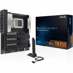 Resim ASUS Pro WS TRX50-Sage WiFi A DDR5 (6400MHz)OC M.2 USB-C PCIe 5.0 TR5 CEB Anakart 