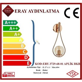 Resim Eray Aydınlatma Ery 3729-68-01 Bakır Renk Modern Aplik Bakır 