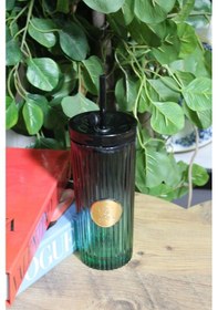 Resim Morponi Pipetli Cam Bardak Tekli Pinterest Model Yeşil 450 Ml Yeşil 