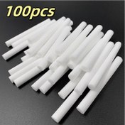 Resim Yüksek Kaliteli Emiş Filtreli 100'lü Paket Yeniden Kullanılabilir Hava Nemlendirici ve Aromaterapi Difüzör Çubukları, Ev, Ofis, Spa Kullanımı İçin Kesilebilir Aromaterapi Pamuğu, Elektrik Gerektirmez, Spa Temel Ürünleri | Doğal Görünüm | Kolay Kurulum 
