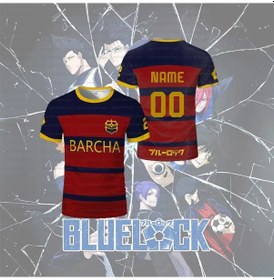 Resim Snapbuy Özelleştirilmiş Anime Cosplay Tişört - Erkek Yazlık Spor Gömlekmavi Mavi 