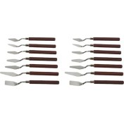 Resim Brevityhav 14 Parça Yağlıboya Bıçak Seti Kürek Paleti Akrilik Renk Karıştırma Araçları (Yurt Dışından) 