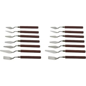 Resim Brevityhav 14 Parça Yağlıboya Bıçak Seti Kürek Paleti Akrilik Renk Karıştırma Araçları (Yurt Dışından) 