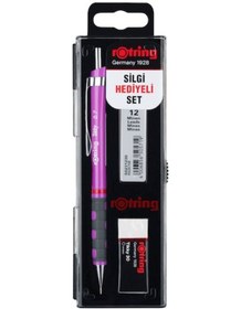 Resim Rotring Tikky Mekanik Versatil Kurşun Kalem Seti 0.7 MM Mor 