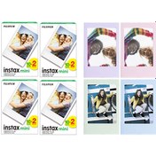 Resim Fujifilm Instax Mini 80'li Film ve 4 Fotoğraf Çerçevesi Fujifilm