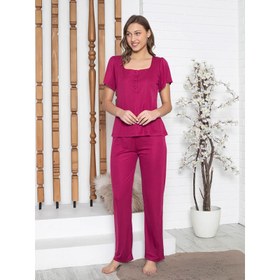 Resim Limissi Kadın Pijama Takımı S-XXL Vişne 