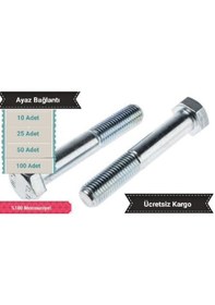 Resim Ayaz M6X90 Çelik Civata 100 Adet 1 Kutu Galvanizli 