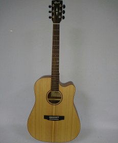 Resim Cort EARTHGRAND BW CFM Elektro Akustik Gitar (Orta/Profesyonel Seviye) | Kesik Kasa (Cutaway), Gig Bag Dahil ve Doğal Ahşap Dokulu Open Pore Tasarımı 