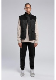 Resim Lee Cooper Cliff Erkek Dik Yaka Yelek Siyah-20455 Siyah 