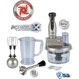 Resim Tefal Çırpma ,dilimleme ve Rendeleme 4 Bıçaklı Powelix 1500W Güç 1,5 Litre Cam Hazneli Mutfak Robotu 