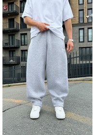 Resim Flex Tech Oversize Eşofman Gri Melanj Gri Melanj 
