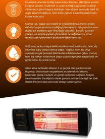 Resim Goldsun Supra Plus 2000 Watt GSS20P Kumandalı Suya Dayanıklı Elektrikli İnfrared Isıtıcı-Siyah 