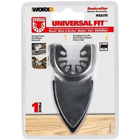 Resim WORX WA2175 Çok Amaçlı Raspalama Makinası İçin 7mm Cırtlı Universal Parmak Zımpara Tabanı 