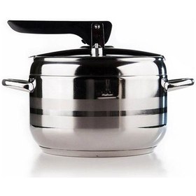 Resim New And Single Krom Paslanmaz Çelik Tabanlı Düdüklü Tencere 5 Lt 