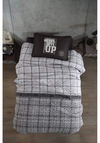 Resim Clasy %100 Pamuk Ranforce Yatak Örtüsü Tek Kişilik Give Up 