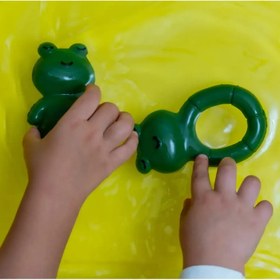 Resim Hubble - Doğal Bebek Diş Kaşıyıcı Ve Oyuncağı Kurbağa 