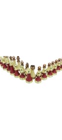 Resim Satranç Taşı Zamak Polyester Krem Bordo Dekoratif Hediyelik 
