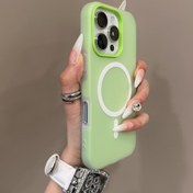 Resim İki Amaçlı Makaron Renk Manyetik Telefon Kılıfı Iphone Modelleri 16, 15, 14, 13, 12 ve 11 için, Sert Kabuk Tasarımı ile Koruma Sağlayan 