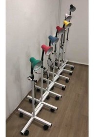 Resim Medikaltec Seyyar Muayene Lambası Reflektör 4 Tekerlekli Boy Ayarlı Işık Kaynağı 