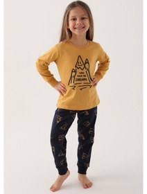 Resim Roly Poly 3170 Climb Your Big Dreams Kız Çocuk Uzun Kol Pijama Takım 001 