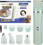 Resim Willowhaven Yeşil 4'ü 1 Arada Profesyonel Kablosuz Evcil Hayvan Tıraş Makinesi Köpek Kedi Bakım Seti 