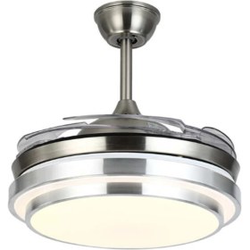 Resim Easy Tekno Tavan Vantilatörü - Aydınlatmalı - Gizli Pervaneli - Kumandalı Açılır - Kapanır Kanat 