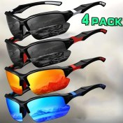 Resim Willowhaven Siyah Beyaz + Siyah Kırmızı + Siyah Sarı + Mavi Renk Seçenekli 4 Çift Yarı Çerçevesiz Gözlük Seti 