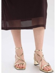 Resim DeFacto Kadın Yüksek Taban Suni Deri Topuklu Sandalet E2521AX25SMGD1 