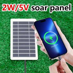 Resim Seyahat ve Kamp İçin Taşınabilir Dış Mekan Güneş Enerjili USB Şarj Cihazı, Telefonları, El Fenerlerini ve Fanları Şarj Etmek İçin Hareketli Bir Güneş Paneli İçerir, Bu Da Evcil Hayvanlarla Geziler İçin Uygun Hale Getirir. 