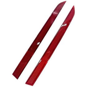 Resim 63147847165 63147847166 Arka Tampon Reflektörü Arka Tampon Fren Reflektörü Şerit Uyarı Işıkları Bmw F30 F31 İçin Kırmızı 