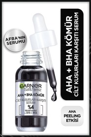 Resim Garnier Aha Bha Cilt Kusurları Karşıtı Siyah Serum %4 Niacinamid Peeling Etkili Aha Bha 30ml 