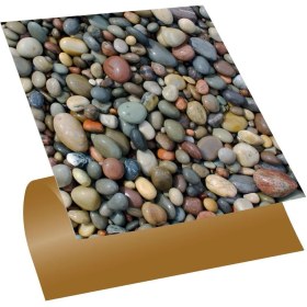 Resim Çakıl Desenli Kendinden Yapışkanlı Pvc Karo 30X30CM, 33 Adet, 3m² Renkli 