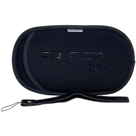 Resim YUES PSP 2000/3000 Uyumlu Soft Taşıma Çantası & Bileklik (Siyah) – Koruyucu Kılıf, Dayanıklı 