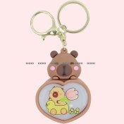 Resim Silver1 Miffy Tavşan Bebek Anahtarlık Kolye Kadın Zarif Diy Boncuklu Çift Anahtarlık Kitap Çantası Çekicilik (Yurt Dışından) 