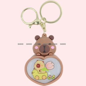 Resim Silver1 Miffy Tavşan Bebek Anahtarlık Kolye Kadın Zarif Diy Boncuklu Çift Anahtarlık Kitap Çantası Çekicilik (Yurt Dışından) 