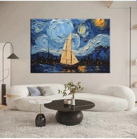 Resim Geceye Yelken Açan Kanvas Tablo 