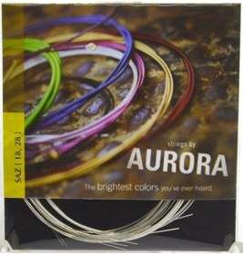 Resim Aurora Abt018 Kısa Sap Bağlama Teli 0.18 Beyaz Bamlı 