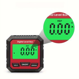 Resim Mıknatıslı Tabanlı Taşınabilir Dijital Su Terazisi Kutusu, LCD Arka Aydınlatmalı ve Kolay Okunur Ekran - Köşe/Eğim Ölçümü, Sıfır Kalibrasyonu, Veri Kilidi İle Sağlam Yapılı Şehrengar Temizlik, İnşaat, Endüstriyel kullanım için Uyumlu Akıllı Telefonlar/Kamera Sistemleri ile (Çok Fonksiyonlu Seviye Metresi) 