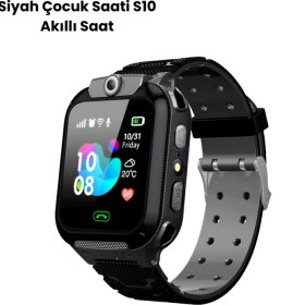 Resim S10 Akıllı Çocuk Saati Siyah 