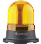 Resim MUCCO Snt-725-fb Flaşör-buzzer Ledli Mini Tepe Lambası 40-260v Ac/dc-sarı 