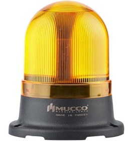 Resim MUCCO Snt-725-fb Flaşör-buzzer Ledli Mini Tepe Lambası 40-260v Ac/dc-sarı 