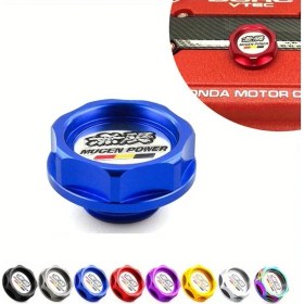 Resim Tongdashop Mugen Civic Integra Accord Cr-v İçin Mor Motor Yağ Kapağı / Yakıt Deposu Kapağı 