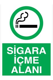 Resim Uytab Sigara Içme Alanı Uyarı Tabelası - 20x30 Foreks - Sig28 